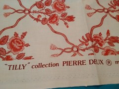 Pierre Deux The Tilly Collection Floral French Country Toile Fabric 56×44″