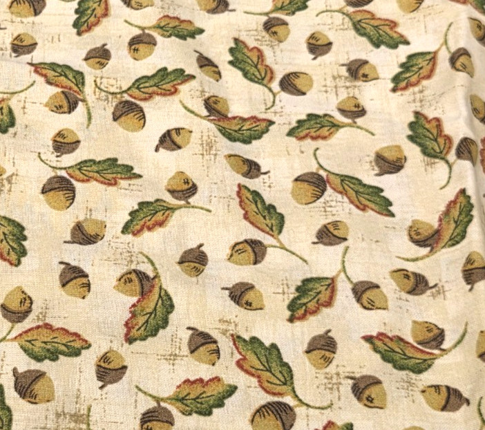 Signature Classics Fabric 27″ x 43″ Oakhurst Textiles Oak Leaf Acorn Cotton