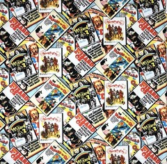 Wizard of Oz fabric cinema film posters Dorothy Judy Garland retro
