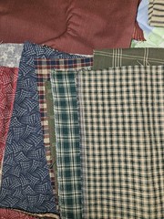 Lot Of Fall Colors Mix Of Fabric Prints & Sizes, Squares, Strips & Yards Read