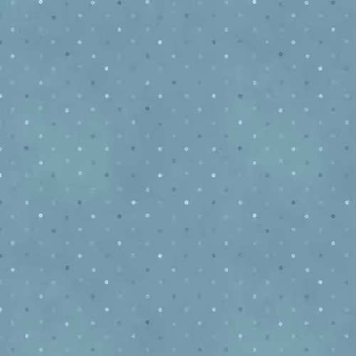 Peppercorn By White Owl Textiles – Stone Blue Scattered Dots #020-525