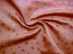 Terrific TERRACOTTA CLAY CINNAMON Tone on Tone Light Weight Print TAFFETA Fabric