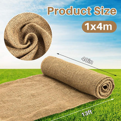 Burlap Fabric Roll – Garden Burlap Fabric Roll 40″ X 13 Feet Natural Burlap Mate