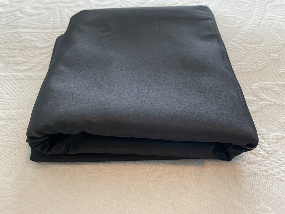 Black Taffeta Fabric 140” X 64” New