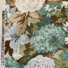 Vtg 1981 Arthur Sanderson Flower Show Home Decor Fabric Cotton 7 3/4 Yds x 50″W