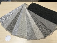 10 Pack Upholstery Samples Grays Ea ~17” X 19”
