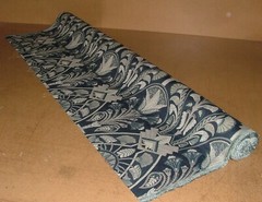 Art Deco Madison Sapphire Blue Thick Jacquard Curtain Upholstery Cushion Fabric