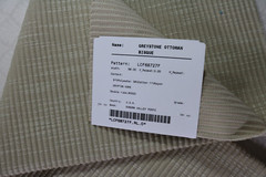 Ralph Lauren Performance Fabric Remnant 24″x26″ “Greystone Ottoman” Color Bisque