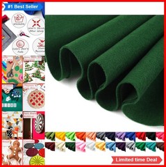 Felt Fabric 72 Inch Wide 1.6mm Thick Acrylic Soft Forest Green Half Yard DIY