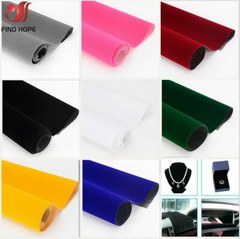 40*145cm MultiColor Flocking Felt Self-adhesive Fabric DIY Jewelry Drawer Decor