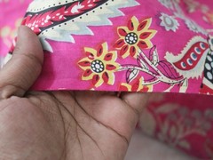 NO TARRIF CHARGES 100%✅ZK_327 Multi Hand Printed 100%Cotton 1 Yard Fabric