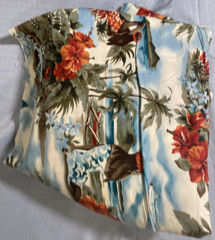 Hoffman International Fabric Hawaiian Island Hula Girl Palm Trees BTY X 42″