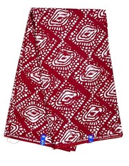 African Fabric/ Ankara – Dark Red ‘Eyes Do Not Lie’ Design, YARD or WHOLESALE