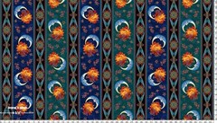 Benartex – Moon & Sun – Repeating Border Stripe – Multi