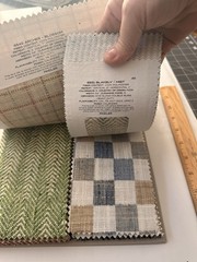 Pindler Check In Stripes Checks Solid Fabric Sample Books Craft Maker Doll House