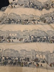 Dutch Fabric blue White Material Cotton Rotterdam city scene Holland netherlands