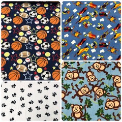 Assorted Anti-Pill Fleece Fabric by the Yard