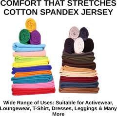 Charcoal Cotton-Spandex Stretch Fabric, 60-Inch Wide, 1-Yard Precut