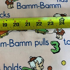 Flintstones Pebbles and Bamm-Bamm Fabric 1 yard 36×60 in VTG 1991 Unused remnant