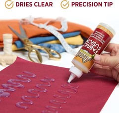 Aleene’s Fabric Fusion Glue 4 oz, Permanent and Washable Adhesive, No-Sew Fab…