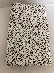 JoAnn’s Fabric – White Background with Black Music Notes – 1 Yard