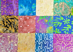 48 PCS BATIK ~ 5″X5″ PRE-CUT QUILT SQUARES CHARM PACK ~ FREE SHIPPING
