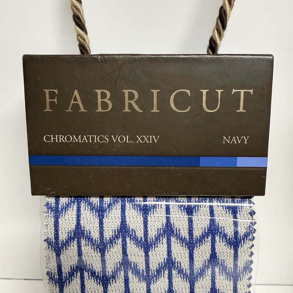 Fabricut Chromatics Vol XXIV Navy Multipurpose Fabric Sample Book 70 Pieces