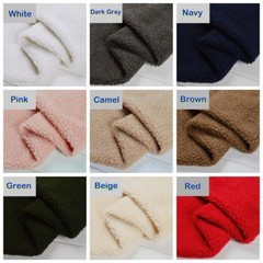 Sherpa Fleece Lining Fabric DIY Lambskin Thermal Lined Material Sold Half Meter