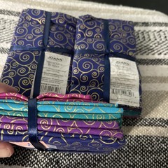 Joann Fabrics 100% Cotton Metallic Two Bundles