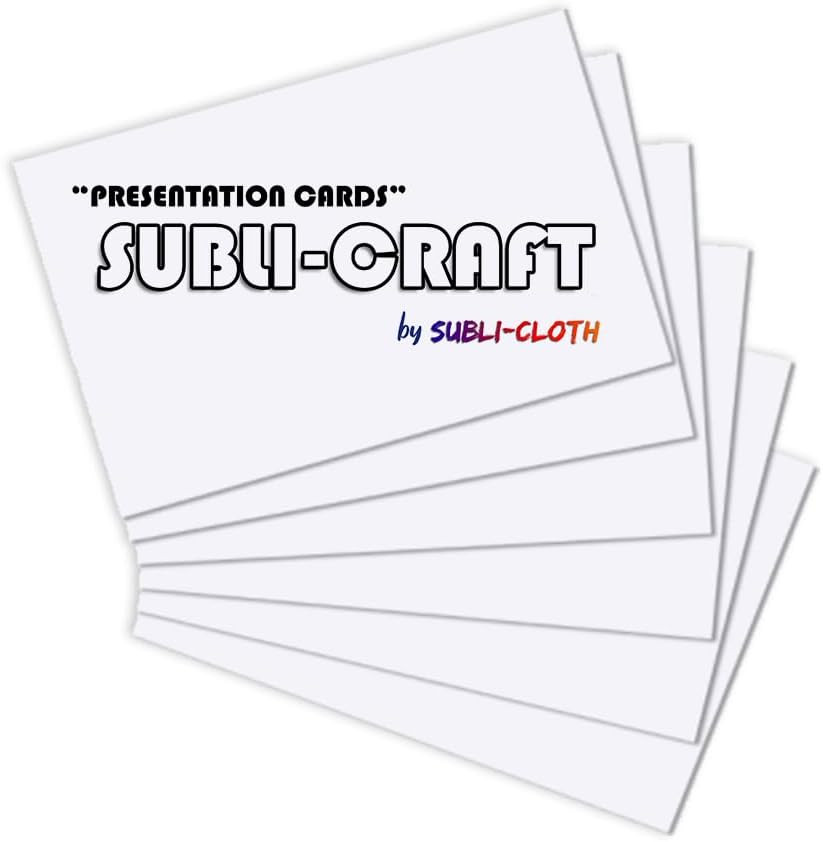 Subli-Craft Presentation Cards Cardboard Sublimation Pack X 100 Units by (Recta