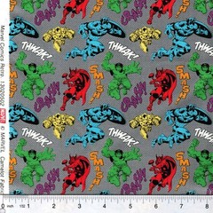 Marvel Comics Avengers Unite Retro 100% cotton fabric PICK SIZE