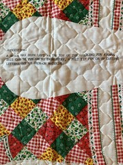 VTG Spring Mills CHRISTMAS STOCKING Cut Sew Quilted Fabric Panel 4667