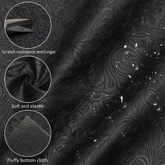 30x137cm Swirls Bump Textured Faux Leather Synthetic Leather Fabric Sheets DIY