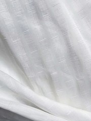55” Wide Striped Silk Linen Material Crepe Ivory White Silk Flax Fabric Wedding