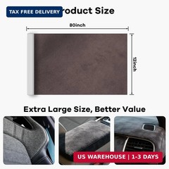 Premium Self-Adhesive Suede Fabric Wrap for Cars, Suede Car Interior Wrap for Da