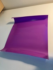 Glossy thick purple vinyl sheet – non-adhesive – craft, DIY 50x40cm