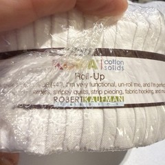Kona Cotton Quilting Roll-Up Jelly Roll 2 1/2″ 2.800 yd NIP White RU-190-40
