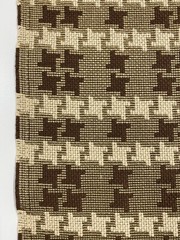 Knoll Century in Hazelnut, Teflon® fin, 12yrds,Update On Traditional Houndstooth