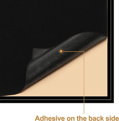 3 Pack Self Adhesive Felt Sheets Peel Stick A4 Size 8.3 X 11.8 Black