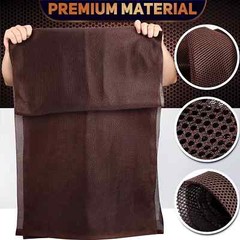 Brown Subwoofer Speaker Grill Cloth, 55″X20″ Stereo Fabric for Home Speakers, St