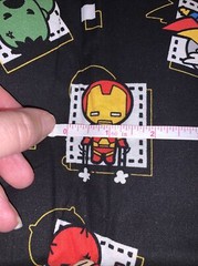 Marvel Avengers Craft Fabric Approx 30” X 30” Hulk Thor Spider-Man