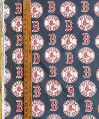 BOSTON RED SOX FABRIC 1/2 yard Cotton MLB baseball material 57″ wide