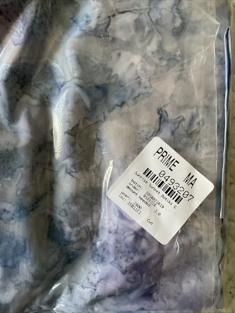 Sunrise Sunset Batiks Blue Lavender Batiks Fabric 2 Yard Cut