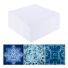 24-Pack White Cotton Bandanas for Tie Dye, 22×22 Inch Solid White DIY Blank