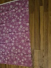 JOANN’S Fabric Purple and White 3 YDs (110 IN) x 42 IN Cotton Floral Remnant
