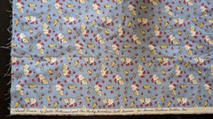 Set Of 4 Blue Baby Themed Fabric Pcs Cotton See Description Below