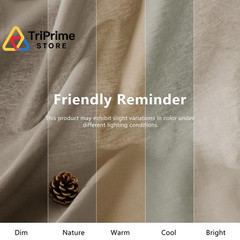 NSGZ Linen Fabric by The Yard, 61 Inch Wide Natural Blend 1