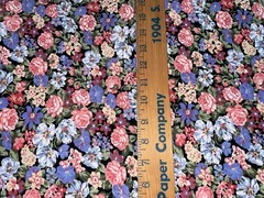 By 1/2 Yd Vintage Rose Daffodil Pansy Daisy Floral Cotton Fabric Peter Pan BTHY