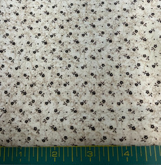 FABRI-QUILT – BLACK MINI FLORAL BY VIRGINIA ROBERTSON– 1/2 YARD