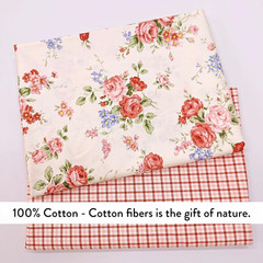 Cotton Fabric by the Yard for Sewing DIY Crafting Fashion Design Printed Floral